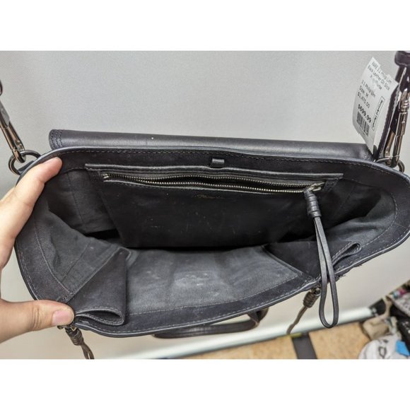 RARE 3.1 Philip Lim Black Leather Oil Slick Pashli Purse - Picture 4 of 4